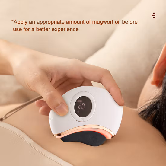 Massaggiatore elettrico per il viso Gua Sha, massaggio facciale per il collo, strumento per raschiare Gua Sha