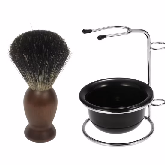 Pennello da barba in puro tasso naturale all'ingrosso