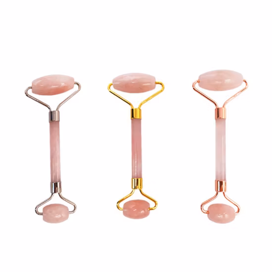 Strumento per massaggio con bordo Gua Sha in giada con pietre preziose naturali per il corpo